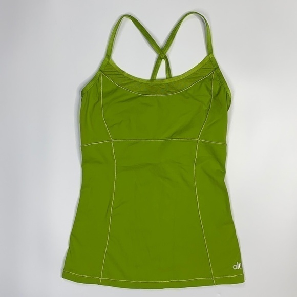 ALO Coolfit Green Racerback Tank Top Size Small - Picture 1 of 8